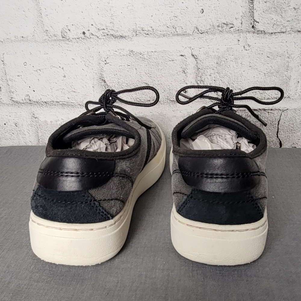 Timberland Amherst Canvas Oxford Sneakers Distressed Gray Womens 7.5 - Picture 4 of 8